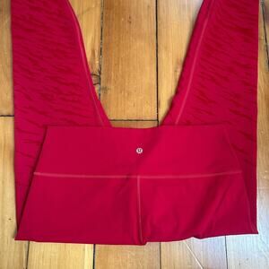 Red lululemon align leggings activewear